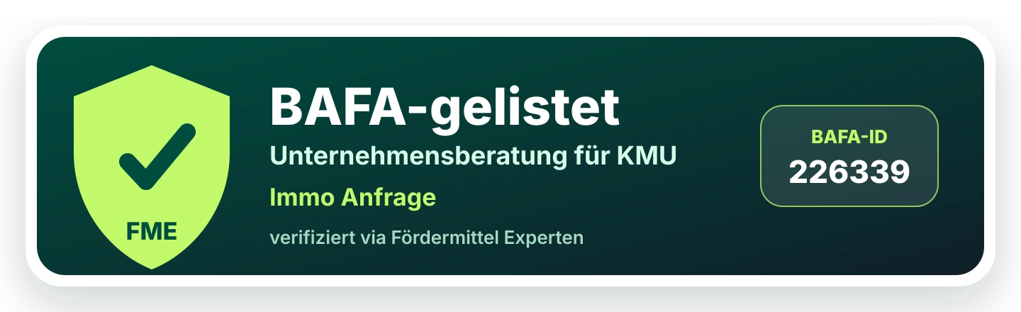BAFA gelistet Badge
